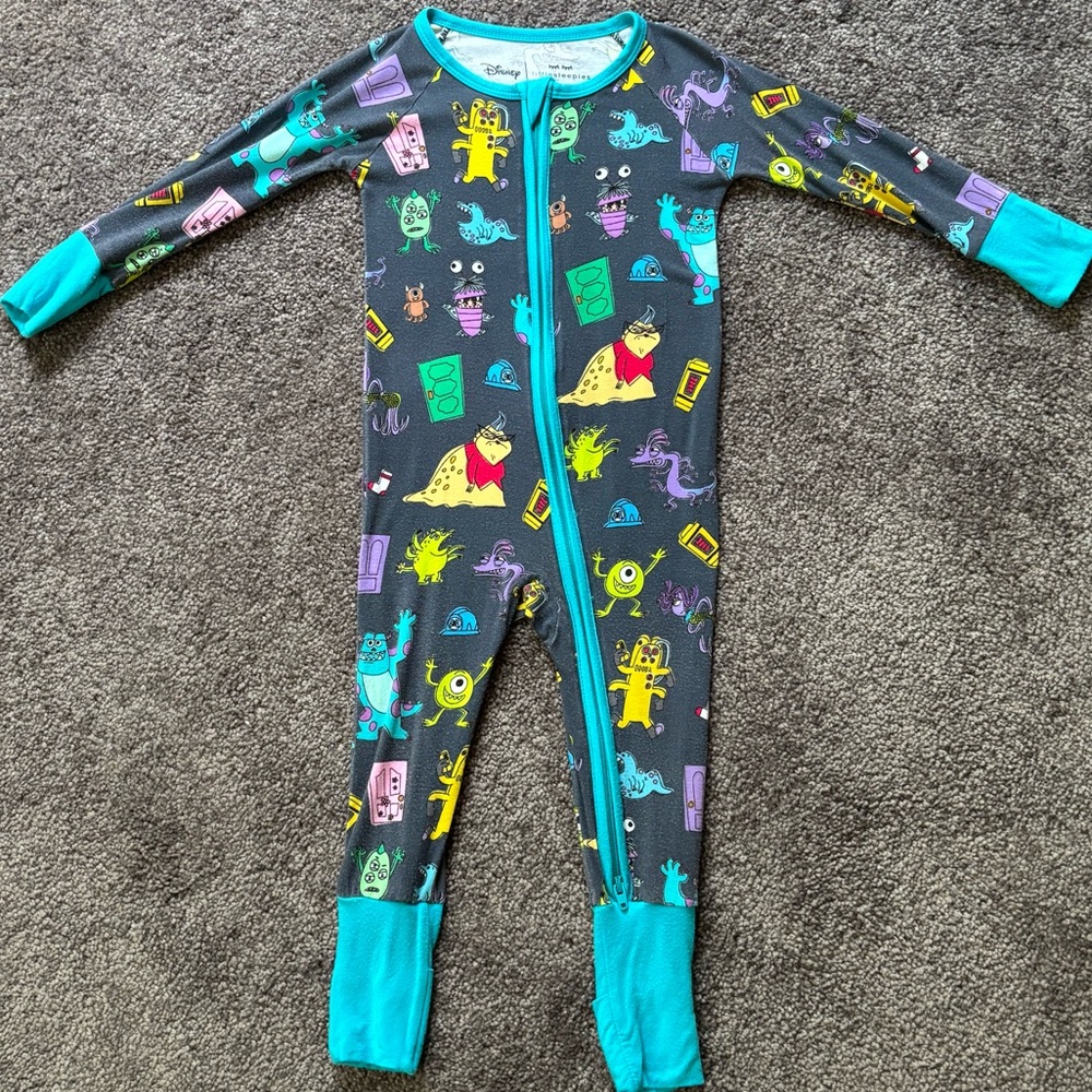 Little Sleepies OG Monsters Inc Zippy 6-12 - Picture 1 of 5